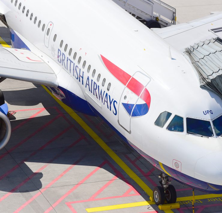 an airplane on the tarmac